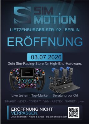 Sim-Motion eröffnet Sim-Racing-Store in Berlin - Sim-Motion Store Berlin – Eröffnung &amp; Showroom | Sim-Motion