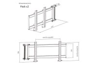 OPLITE Monitor Mount R8 (Triple Screen Extension) black