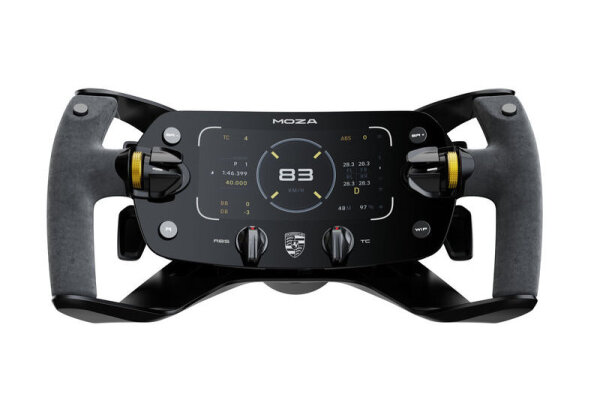 MOZA Porsche MISSION R Simracing-Lenkrad, 5,4”-Zoll-OLED-Display, Offizielles Replikat